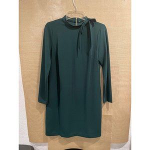 Calvin Klein Bow Neck dress, green, sz L